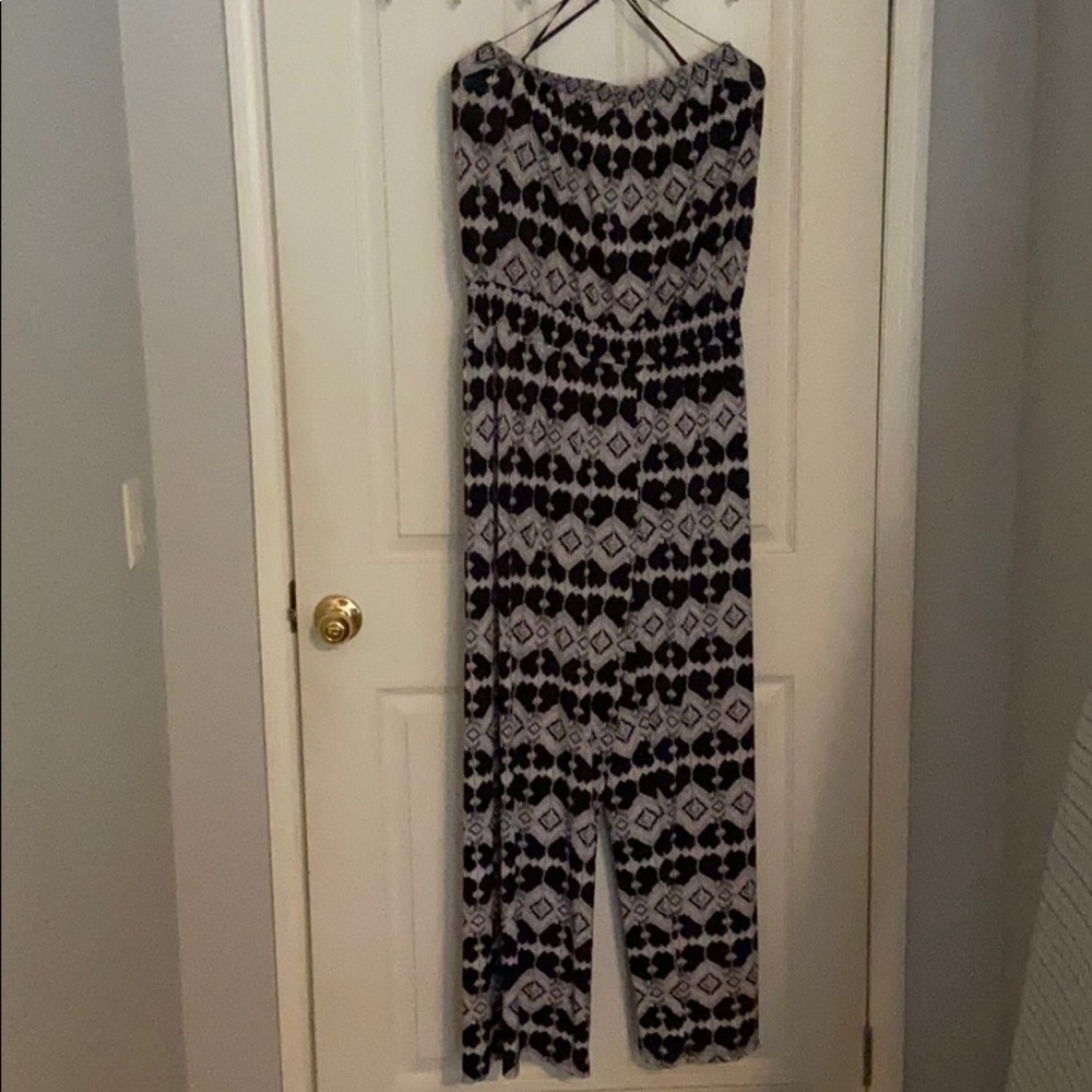 Black and white romper